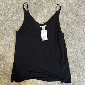 H&M NWT black cami/tank S